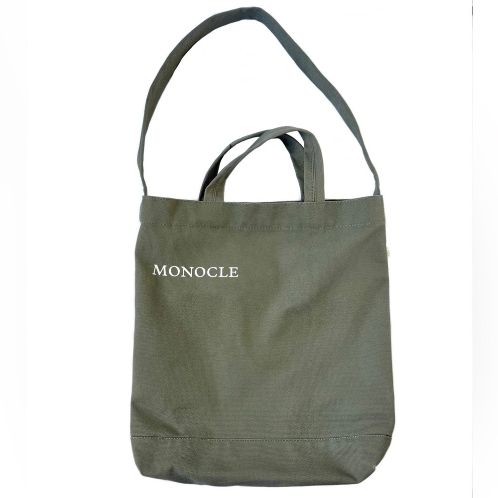 Monocle Magazine Voyage Canvas Tote Bag Olive Men’s Bag Casual Luxury Tote